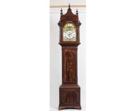 A MAHOGANY LONGCASE CLOCK by Samuel Hirst, Leeds, the eight day movement with anchor escapement striking on a bell, 12 1/2" a