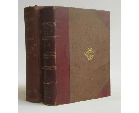 MOTOR VEHICLES AND MOTORS, W Worby Beaumont, Vol I, second edition 1902, half red morocco, scuffed and worn; Vol II 1906, pub