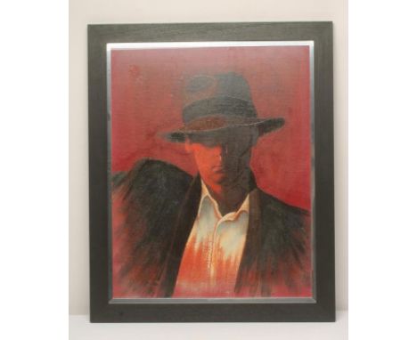TIM WALTON (b.1961), Self Portrait, oil on canvas, unsigned, label for Thompsons Gallery, Dover St, London verso, 28" x 22", 