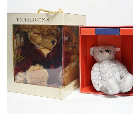 A Steiff Swarovski Poinsettia bear and a Penhaligon Special Edition bear