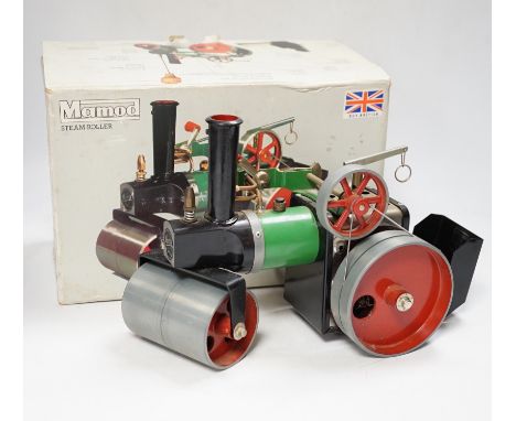 A boxed Mamod live steam Road Roller