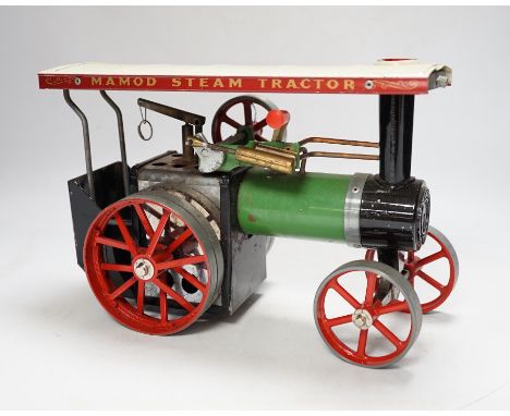 A boxed Mamod T.E.1a live steam traction engine and OW.1 wagon