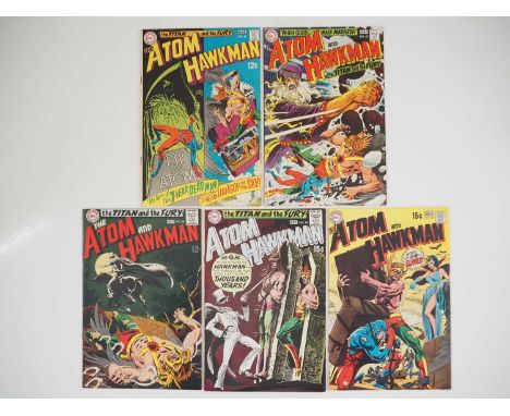 ATOM AND HAWKMAN #41, 42, 43, 44, 45 (5 in Lot) - (1969 - DC) - HIGH GRADE - Classic cover Art by Joe Kubert - Flat/Unfolded