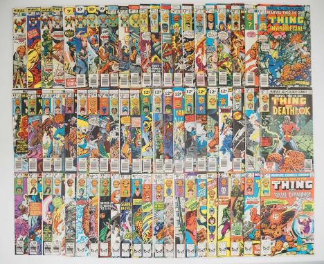 MARVEL TWO-IN-ONE #11 to 55, 57 to 71, 74 to 79 (66 in Lot) - (1975/1981 - MARVEL - UK Price Variant) - Includes the second &