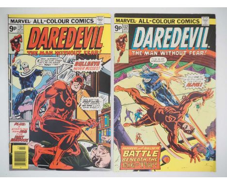 DAREDEVIL #131 &amp; 132 - (2 in Lot) - (1976 - MARVEL - UK Price Variant) - First &amp; Second appearance and Origin of Bull