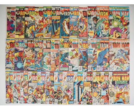 IRON MAN #61, 62, 64-66, 69, 71-77, 80-82, 84-101, 103, 104, 107 (37 in Lot) - (1973/1978 - MARVEL - UK Price Variant) - Incl