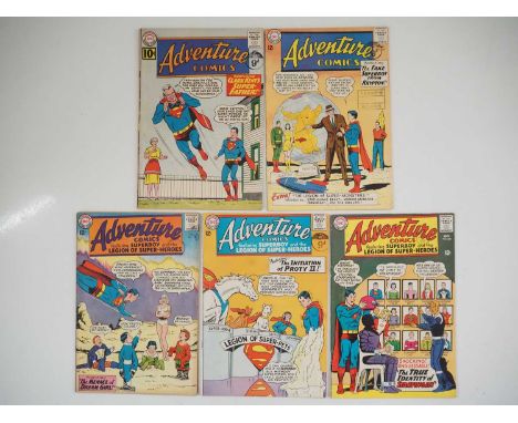ADVENTURE COMICS #289, 309, 317, 322, 336 (5 in Lot) - (1961/1965 - DC) - Includes the first team appearance of the Legion of