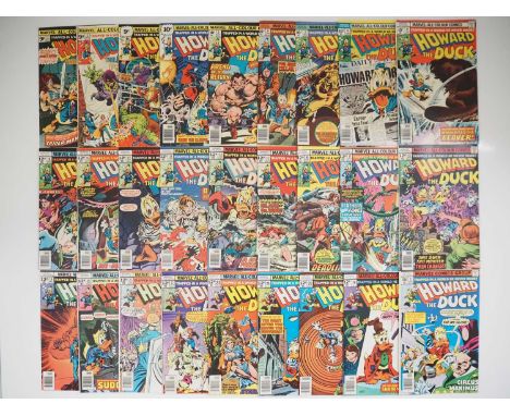 HOWARD THE DUCK #1 to 27 (27 in Lot) - (1976/1978 - MARVEL - UK Price Variant) - Unbroken run of the first 27 issues of his f