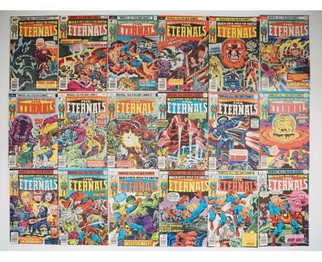 ETERNALS #1, 2, 3, 4, 5, 6, 7, 8, 9, 10, 11, 12, 13, 14, 15, 16, 17, 18 (18 in Lot) - (1975/1977 - MARVEL - UK Price Variant)