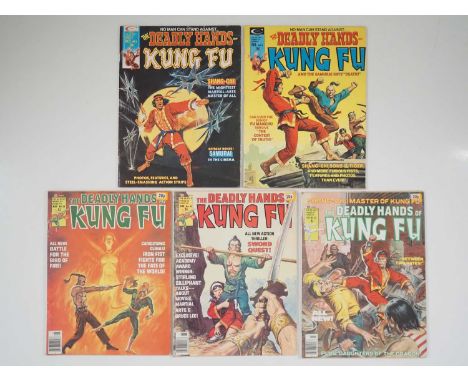 DEADLY HANDS OF KUNG FU #5, 9, 24, 25, 33 (5 in Lot) - (1974/1977 - CURTIS) - Includes appearances by Shang-Chi and Iron Fist
