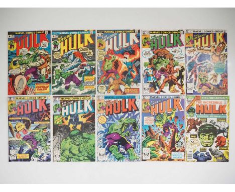 INCREDIBLE HULK #164, 165, 166, 258, 259, 260, 261, 262, 263 + KING SIZE ANNUAL #5 (10 in Lot) - (1973/1981 - MARVEL - US &am