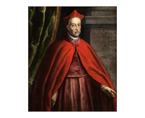 Tintoretto, eigentlich Domenico Robusti,1560 Venedig – 1635 ebendaBildnis des Kardinalkönigs Enrico I von PortugalÖl auf Lein