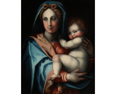 Jacopo di Giovanni di Francesco, auch genannt „Jacone“, 1495 – 1553, zug.Die Madonna mit dem JesusknabenÖl auf Holz.67 x 51,5