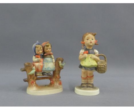 Two vintage Hummel figures, tallest 15cm, (2) 