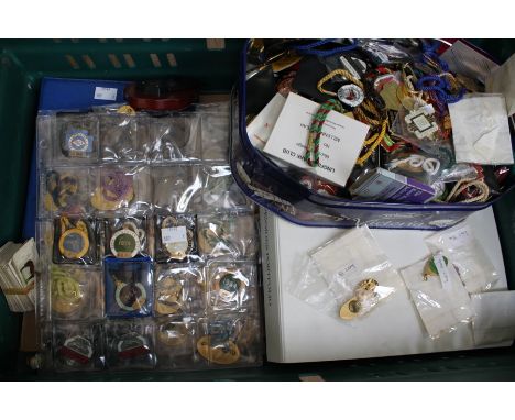 A very large collection of over 400 enamel Horse Racing membership badges mainly dating from the 1990's to 2000's, Great Yarm