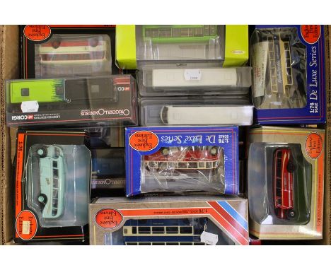 Diecast buses, quantity including exclusive first editions, Corgi (1 box)