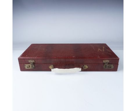 This is a vintage "Royal Depth Control" Mah Jongg set by Jade Manufacturing Co., made in the USA. The set features 164 hand-p