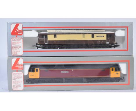 Two Lima made OO gauge model railway diesel trainset locomotives comprising;&nbsp;205253b Class 47 97561 'Midland Counties Ra