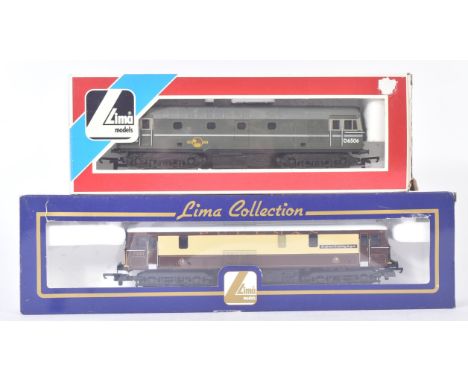 Two Lima made OO gauge model railway diesel trainset locomotive engines comprising;&nbsp;Class 73 73101 Brighton Evening Argu