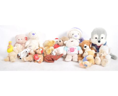 Teddy Bears - a collection of x 14 assorted teddy bears / plush toys to include: Chilly & Co., A.S Watson, Gund, Card Factor,