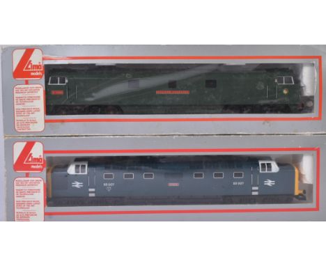 Two vintage Lima 00 gauge model railway diesel locomotive engines comprising;&nbsp;Class 52 D1004 Western Crusader in BR Gree