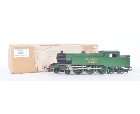 A kit built OO gauge model railway trainset locomotive engine. The loco being a Southern Railways 4-6-4 example No. 2330 of w
