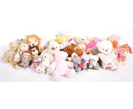 Teddy Bears - a collection of x 30 assorted teddy bears / plush toys to include: Nickelodeon, Paws, Chad Valley, Hand in Hand