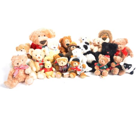 Teddy Bears - a collection of x 18 assorted teddy bears / plush toys to include: Chad Valley, Keel, Card Factory, Gund, Disne