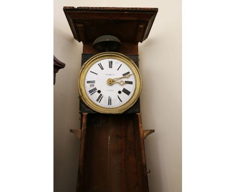 Suquet Freres of Fumel France clock in a pine longcase.