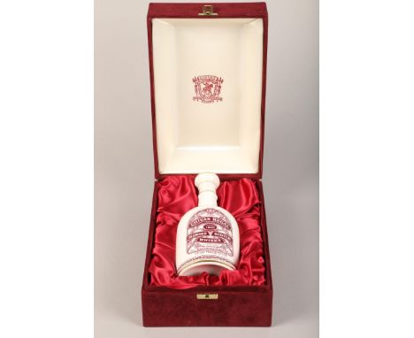 Boxed Chivas Regal 12 year old blended Scotch whisky in a limited edition Spode bone china Flagon of the Seagram Grand Nation