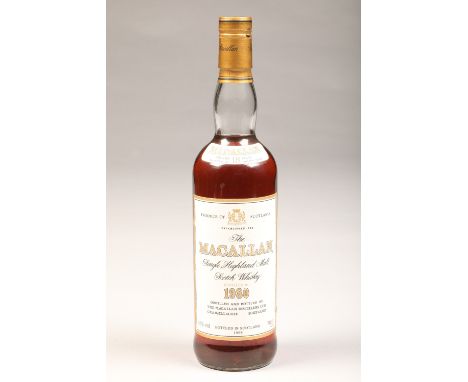Macallan 18 year old, single highland malt scotch whisky distilled in 1980, matured in Sherry wood 70 cl, 43 % vol