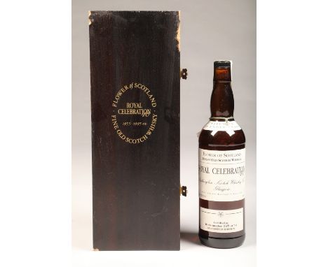 Flower of Scotland Royal Celebration 40, Bottled by Rutherglen Scotch Whisky Co Ltd. 75 cl, 40.0 % Vol. Certified as bottle 2