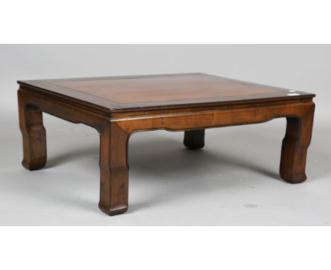 A 20th century Korean hardwood and elm low table, height 31cm, width 80cm, depth 65cm.Buyer’s Premium 29.4% (including VAT @ 