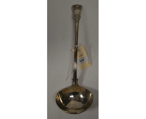 A Victorian silver soup ladle, by Thomas Wimbush, London 1848, in King's pattern with diamond heel, 11.4oz.
