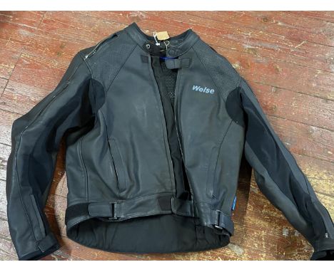 A Weise leather motorbike jacker size 50 