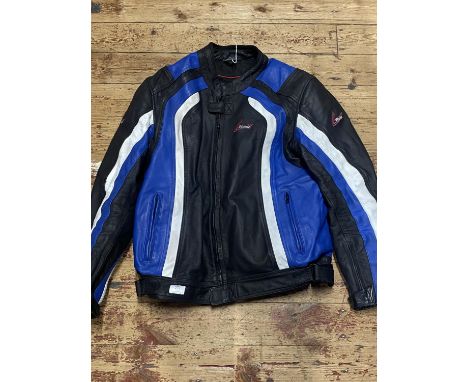 A Weise leather motorbike jacket size 46 