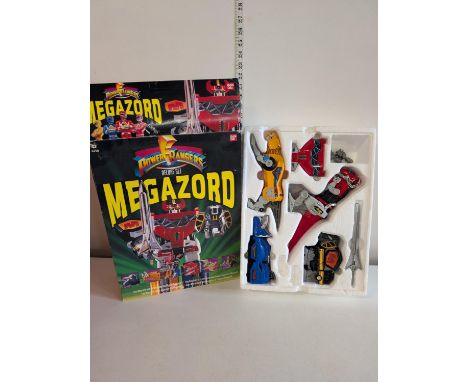 A boxed 1993 Bandai Power Rangers Deluxe set Megazord 