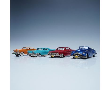 An excellent collection of four 1:43 scale diecast models from Brooklin Models, known for their hand-built replicas of classi