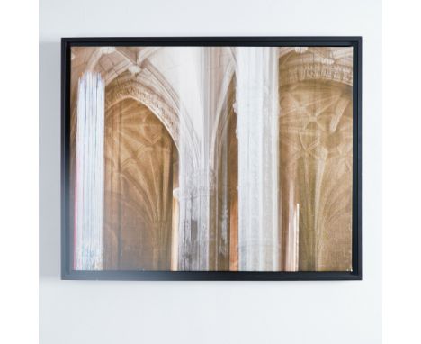 A striking mixed-media artwork on canvas, titled etude No. 1 - Reves, signed by the artist on reverse FL. This contemporary p