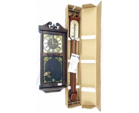 Shortland Bowen contemporary stick barometer (within original box with instructions); also a contemporary President thirty-on