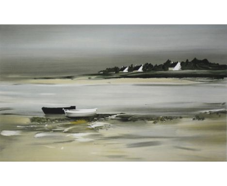 Georges Laporte, Transparence, signed, limited edition colour lithograph, 28cm x 50cm.