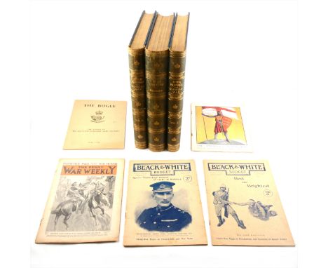 Boer War Interest - With the Flag to Pretoria, After Pretoria, The Guerilla War Volumes 1-4, bound in three, magazines The Pe