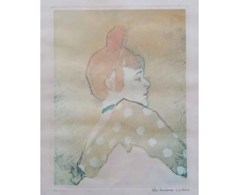 Henri de Toulouse-Lautrec (1864-1901), LA GOULUE, lithograph, signed in pencil, indistinctly numbered, annotated 'Le Cafe Con