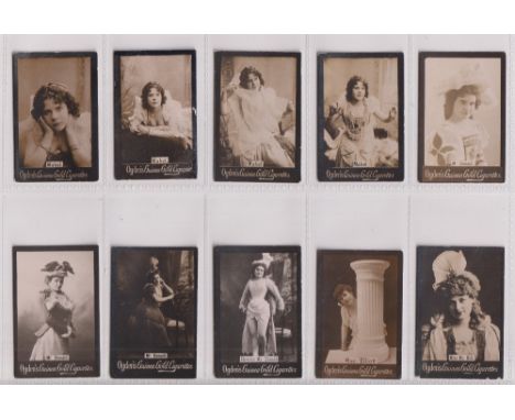 Cigarette cards, Ogden's, Guinea Gold, Actresses, Base M, 268 cards, all with initials starting 'M' appears to be all bar one