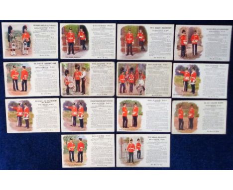 Postcards, Military, a selection of 14 soldiers pay cards in the History and Traditions style published by Gale &amp; Polden,