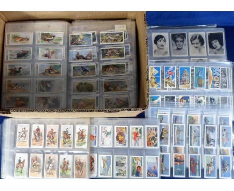 Cigarette cards, a collection of 90+ sleeved sets, many different manufacturers &amp; series inc. Anstie Sectional Sets (seve
