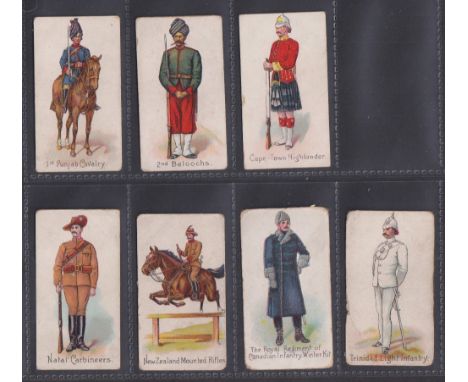 Cigarette cards, Brankston's, Our Colonial Troops (all Golf Club Mixture), 7 cards, 1st Punjab Cavalry, 2nd Beloochs, Cape To