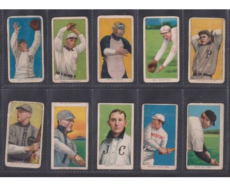 Cigarette cards, USA, ATC Baseball Series, T206, 15 cards, all 'Piedmont 350 Subjects' backs, Knabe, Tannehill, McLean, Beck,