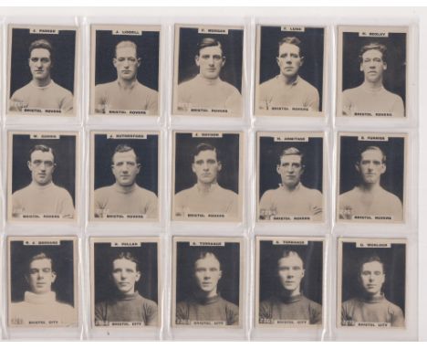 Cigarette cards, Phillips, Footballers (Pinnace), 'K' size, approx. 185 cards, mostly high numbers (mixed backs &amp; very mi