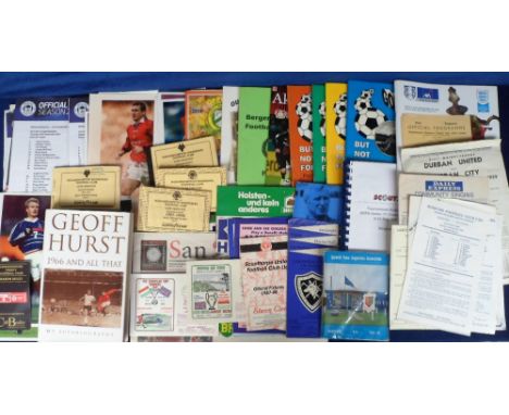 Football, selection of items, including press photos, team sheets, Wolves season ticket booklets (1990's, x 4), 'Gone But For